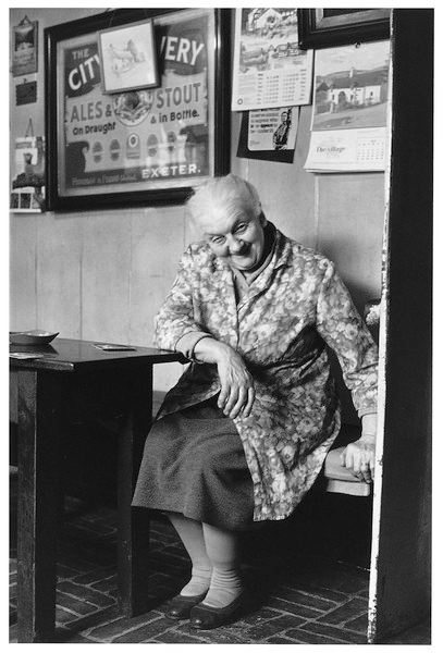 Aunt Mabel Mudge, Landlady, The Drewe Arms, Drewsteignton 1981.jpg