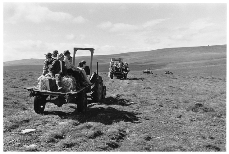 Setting out for Wild Tor well, Throwleigh Beating the Bounds 1977.jpg
